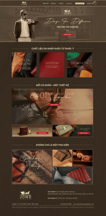 Thiết kế giao diện cho Landing page của công ty