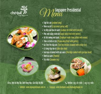 Thiết kế  Menu cho nhà hàng
